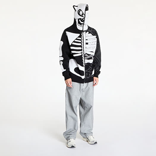RIPNDIP Skelly Nerm ニット フーディ Black White 送料込み Men's sweatshirts RIPNDIP Skelly Nerm Knit Hoodie Black
