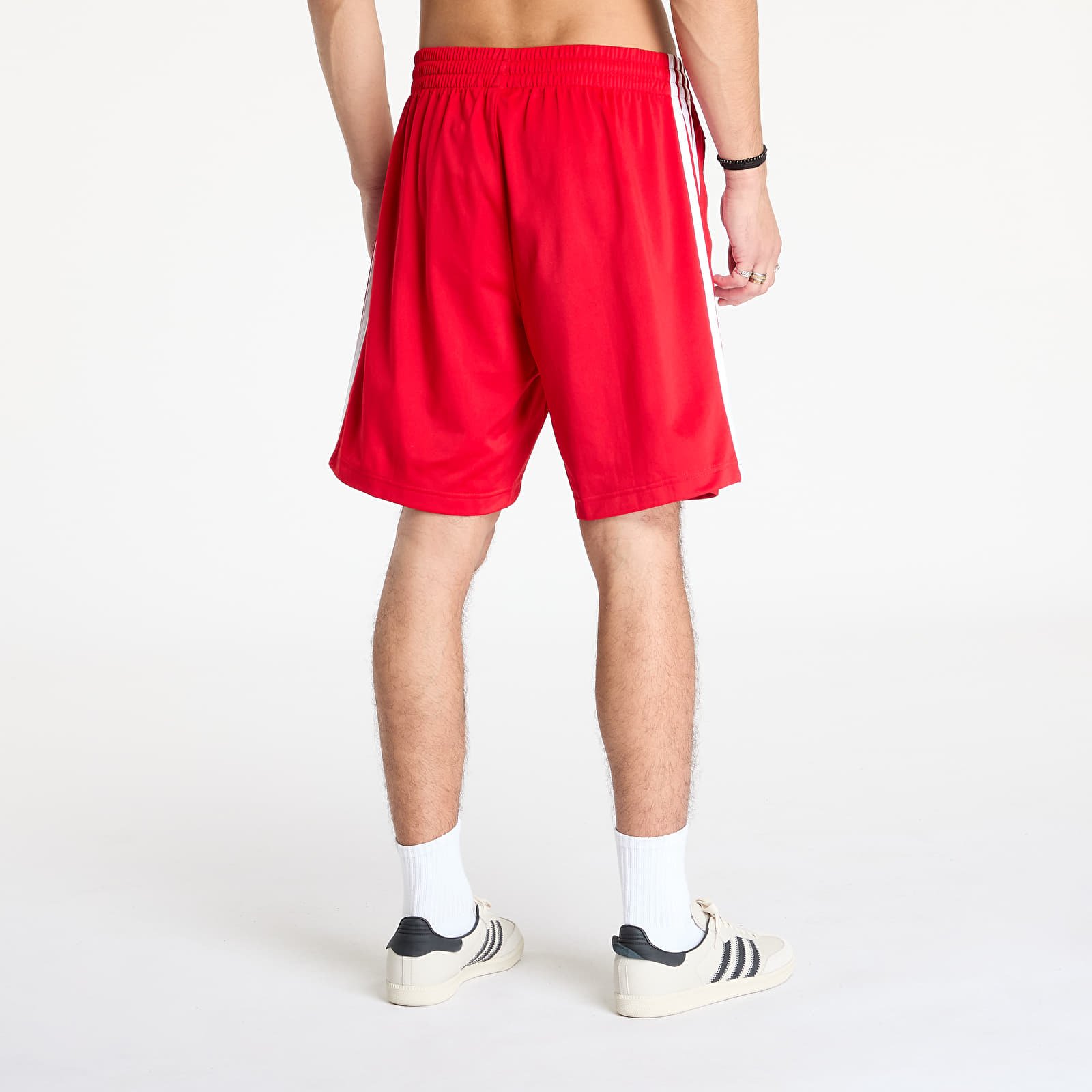 Meeste lühikesed püksid adidas Adicolor Firebird Shorts Better Scarlet/ White
