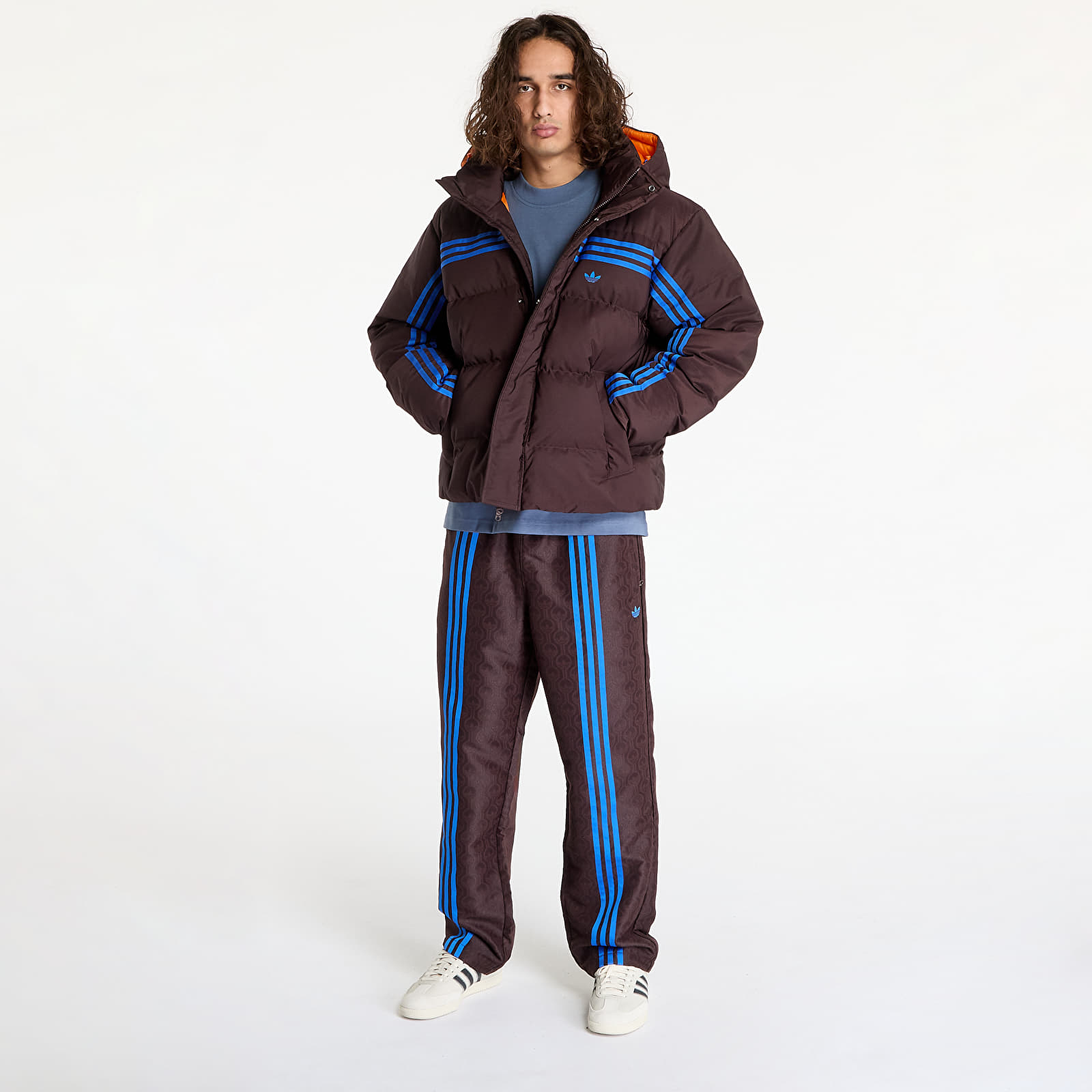 Miesten takit adidas Premium Puffer Jacket Shale Brown