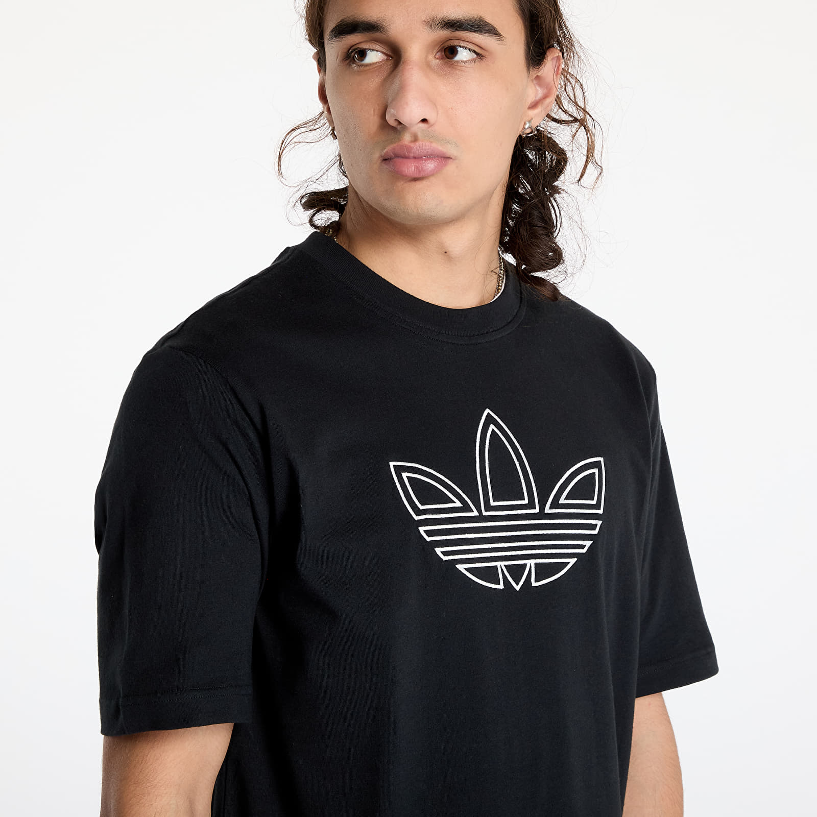 Camisetas hombre adidas Outline Tee Black