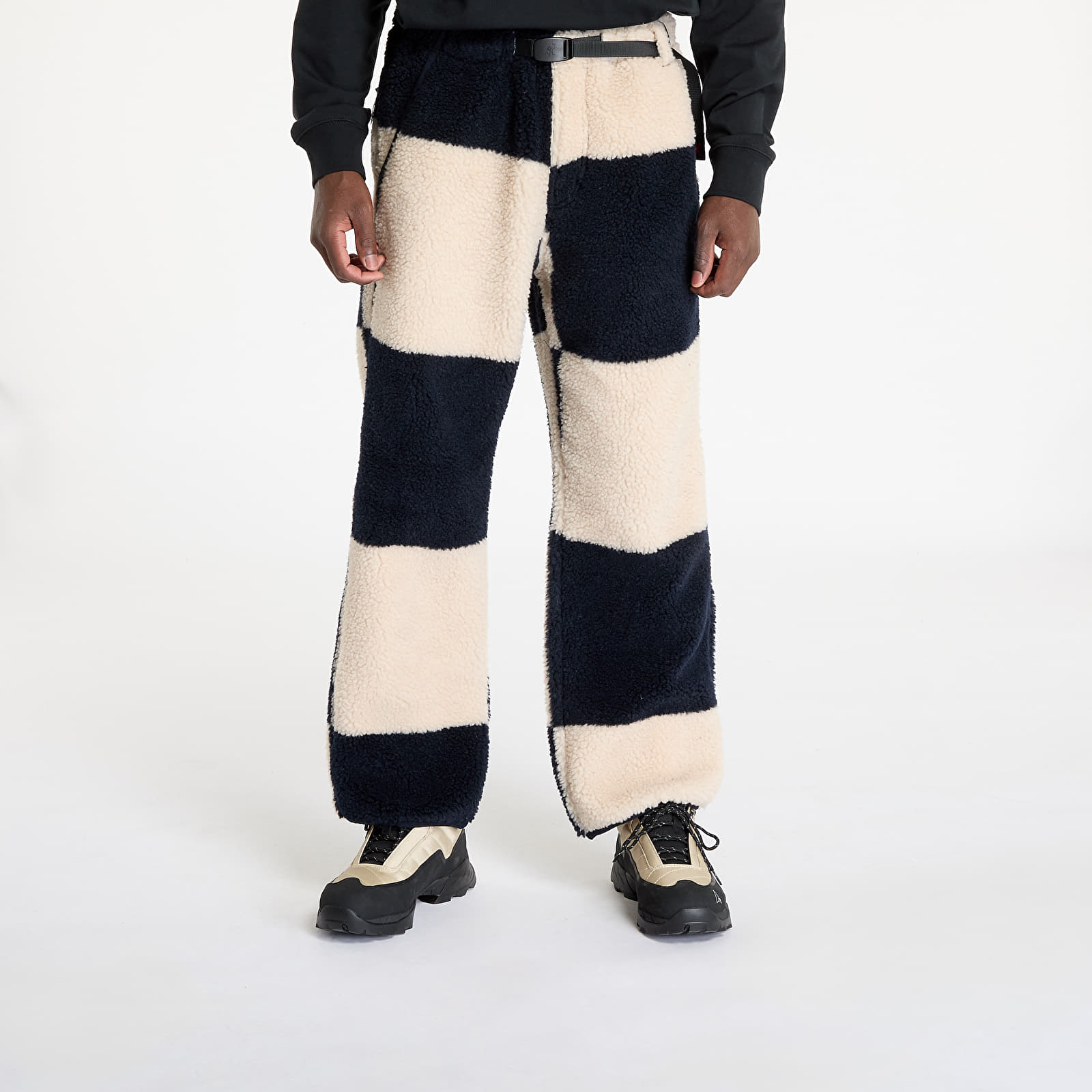 Hosen für Männer Gramicci Checkered Sherpa Pant Natural / Navy Check