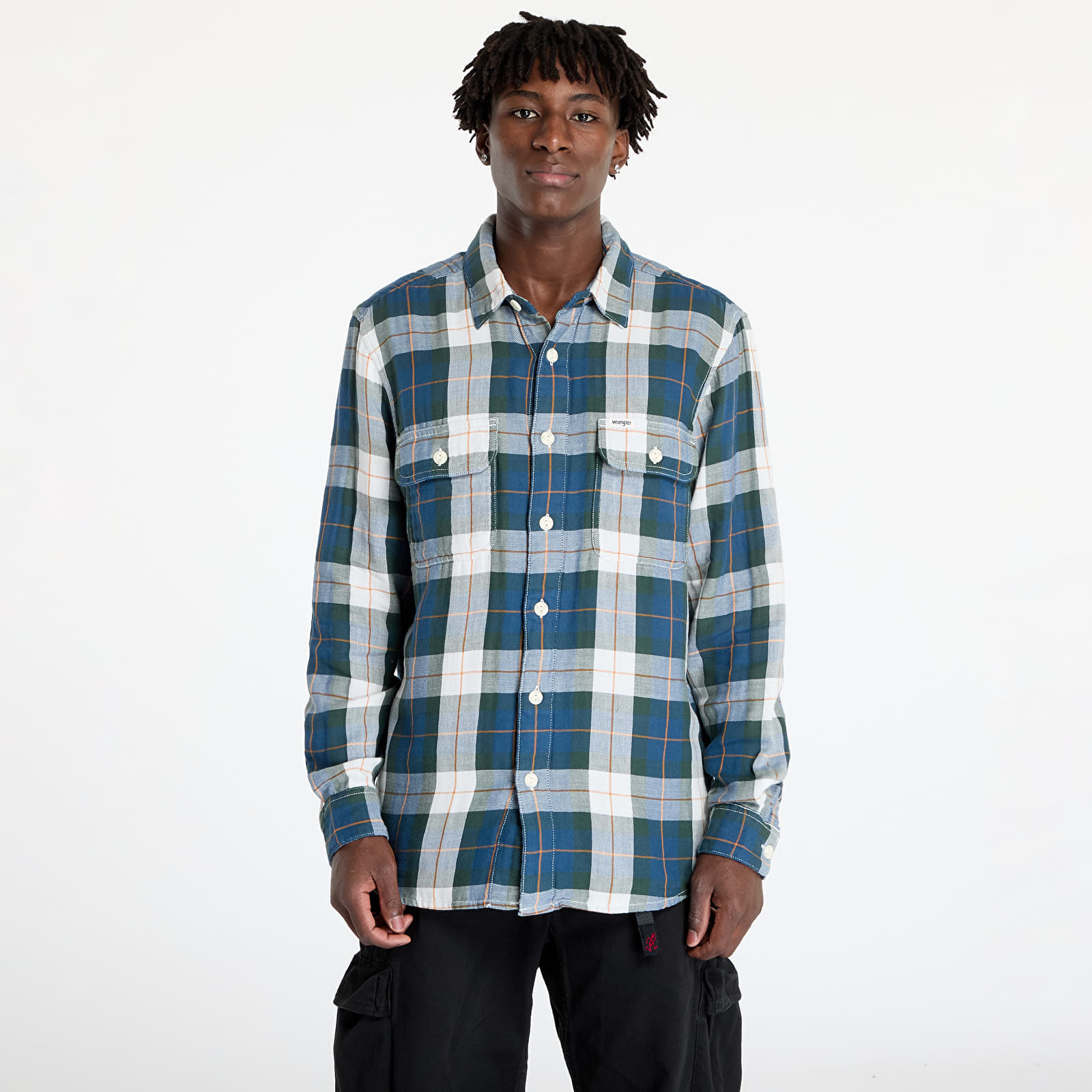 Camicia Wrangler 2 Pocket Shirt Green L