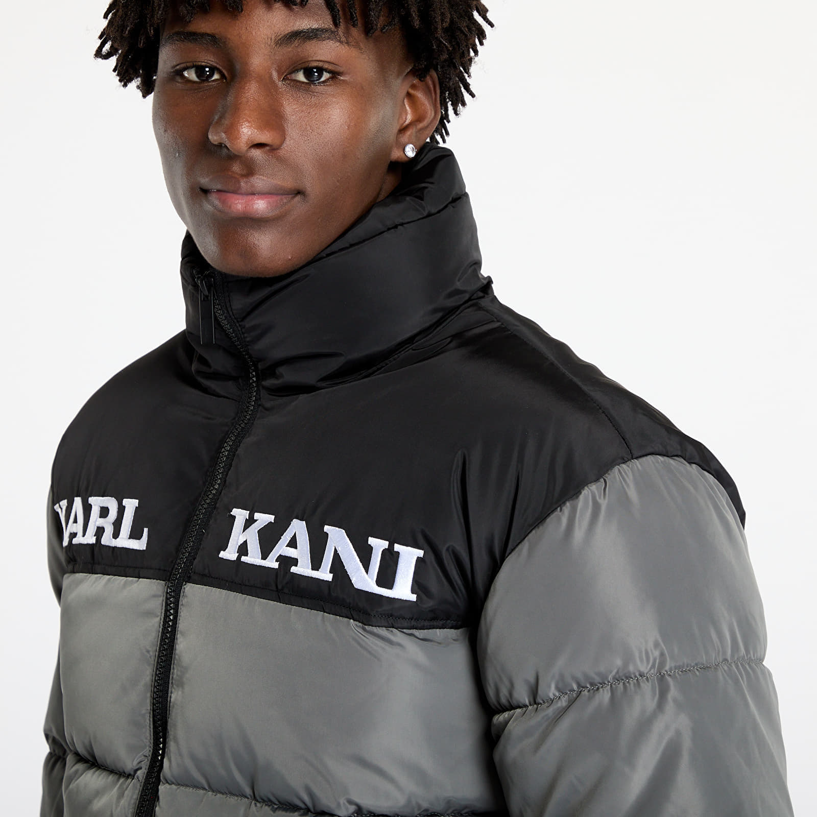 Jachetă Karl Kani Retro Essential Puffer Jacket Anthracite - 1 | YEO