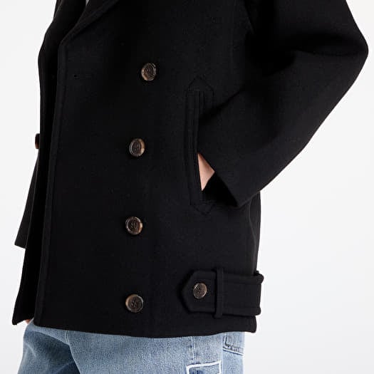 Mantel fur Frauen Tommy Jeans Wool Peacoat Black Queens