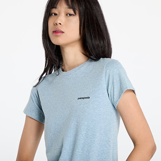 T Shirts Patagonia W s P 6 Logo Responsibili Tee Thermal Blue Queens