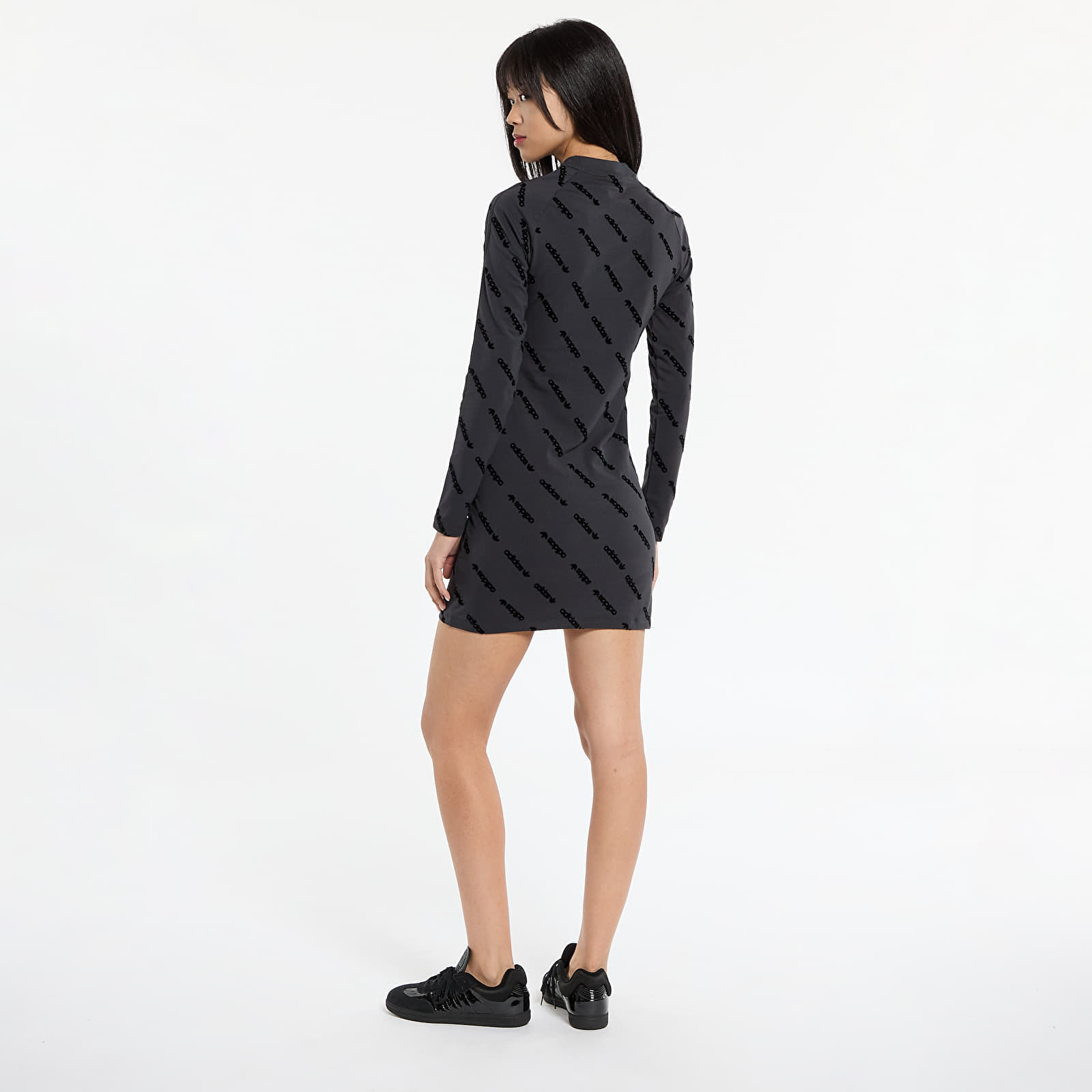 adidas Originals Φόρεμα adidas Monogram Bodycon Dress Carbon L - 3