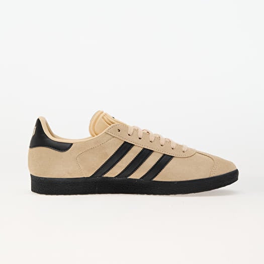 Adidas gazelle black gold suede top