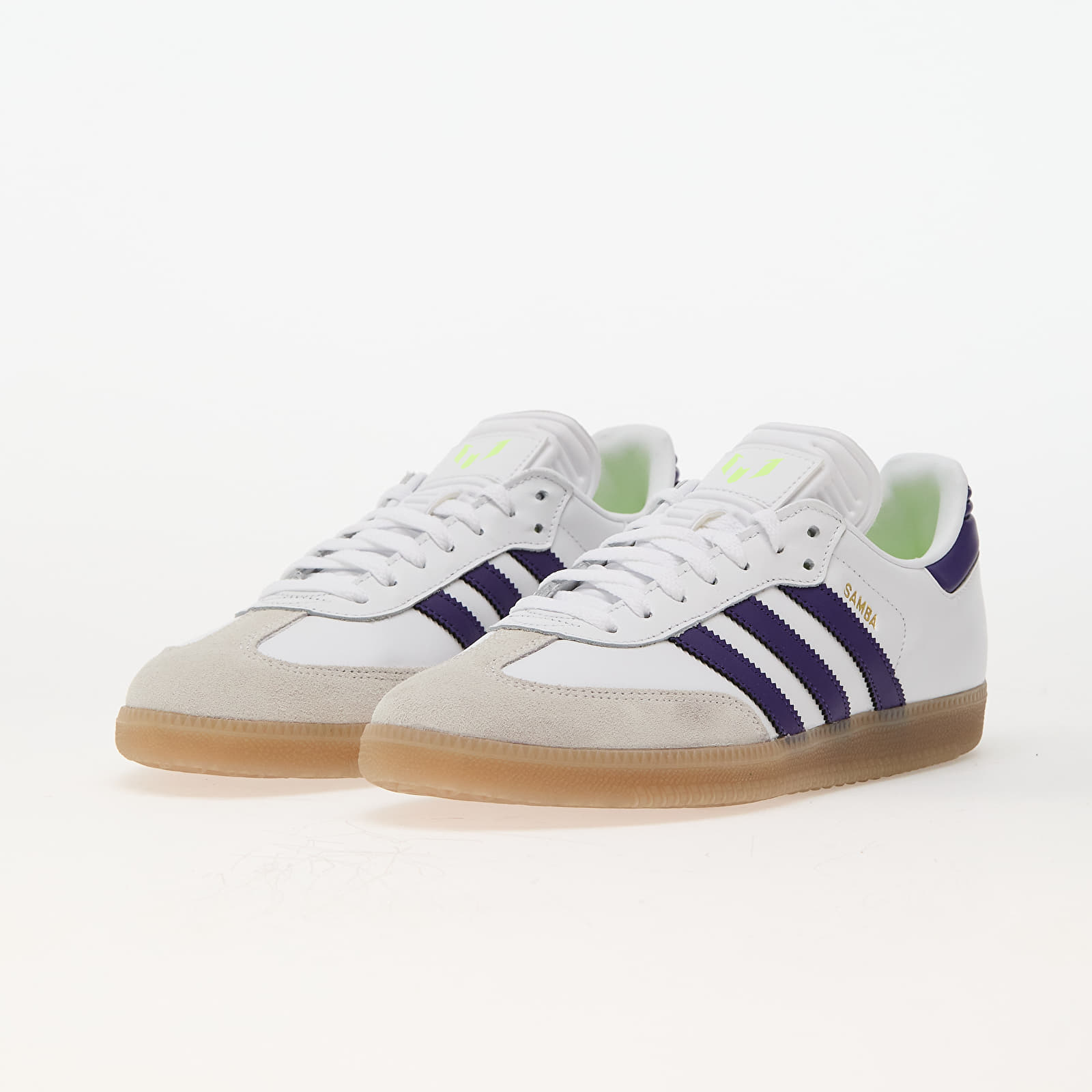 Joggesko og sko for menn adidas Samba Messi Ftw White/ University Purple/ Gum4