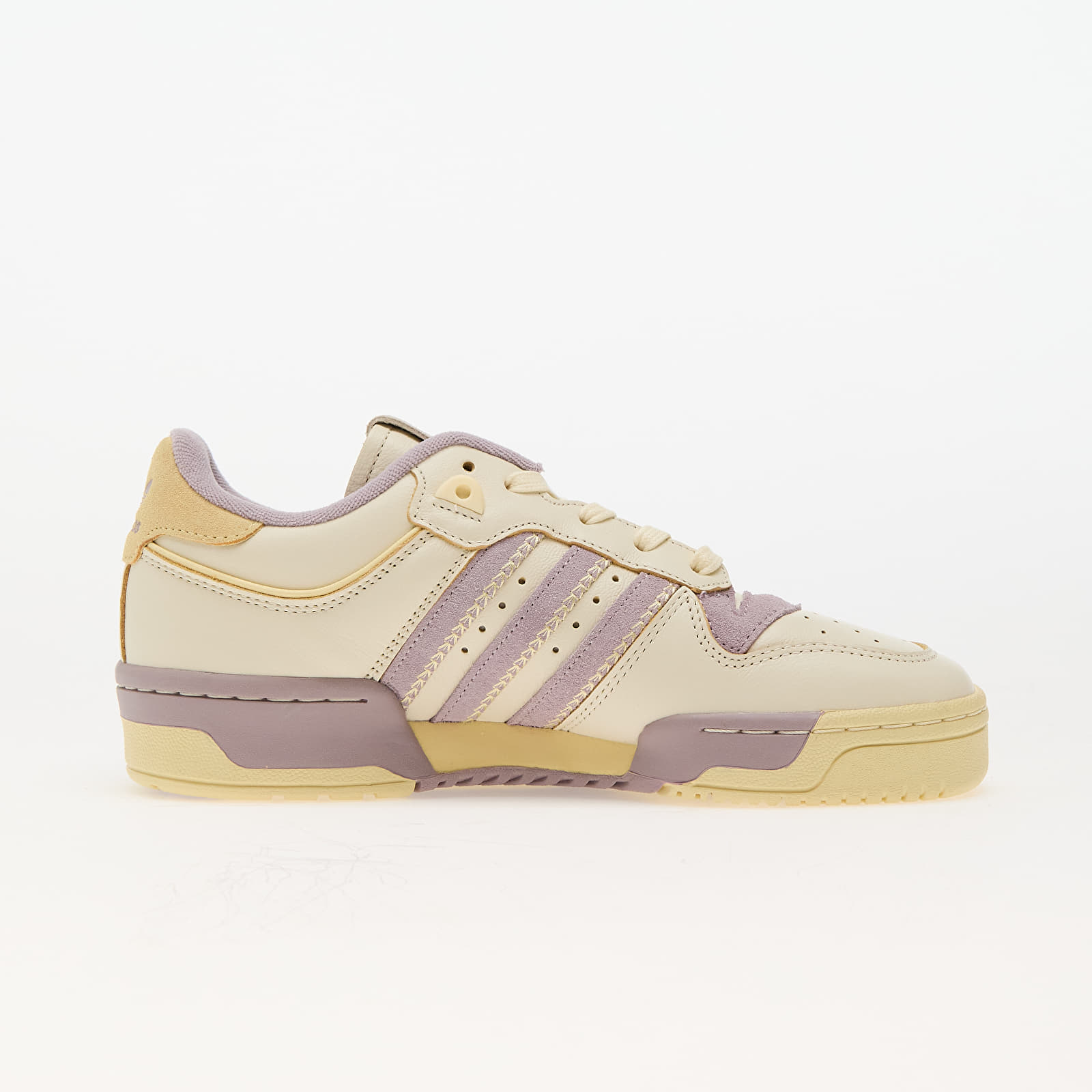 Women's sneakers and shoes adidas Rivalry 86 Low W Crew White/ Preloved Fig/ Easy Yellow