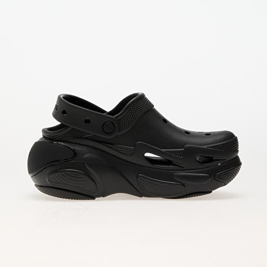 【関税込み】Bubble Crush Sandals - Crocs - Synthetic - Black Crocs Bubble Crush Clog Triple Black Men Unisex Slip On
