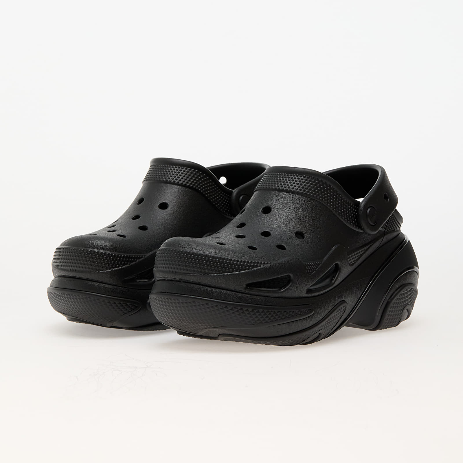 Kingad Crocs Bubble Crush Clog Trible Black