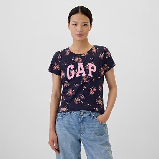 T-shirt GAP Logo Shortleeve  Tee Navy Floral