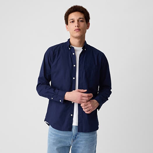 GAP Slim-Fit Poplin Shirt Tapestry Navy