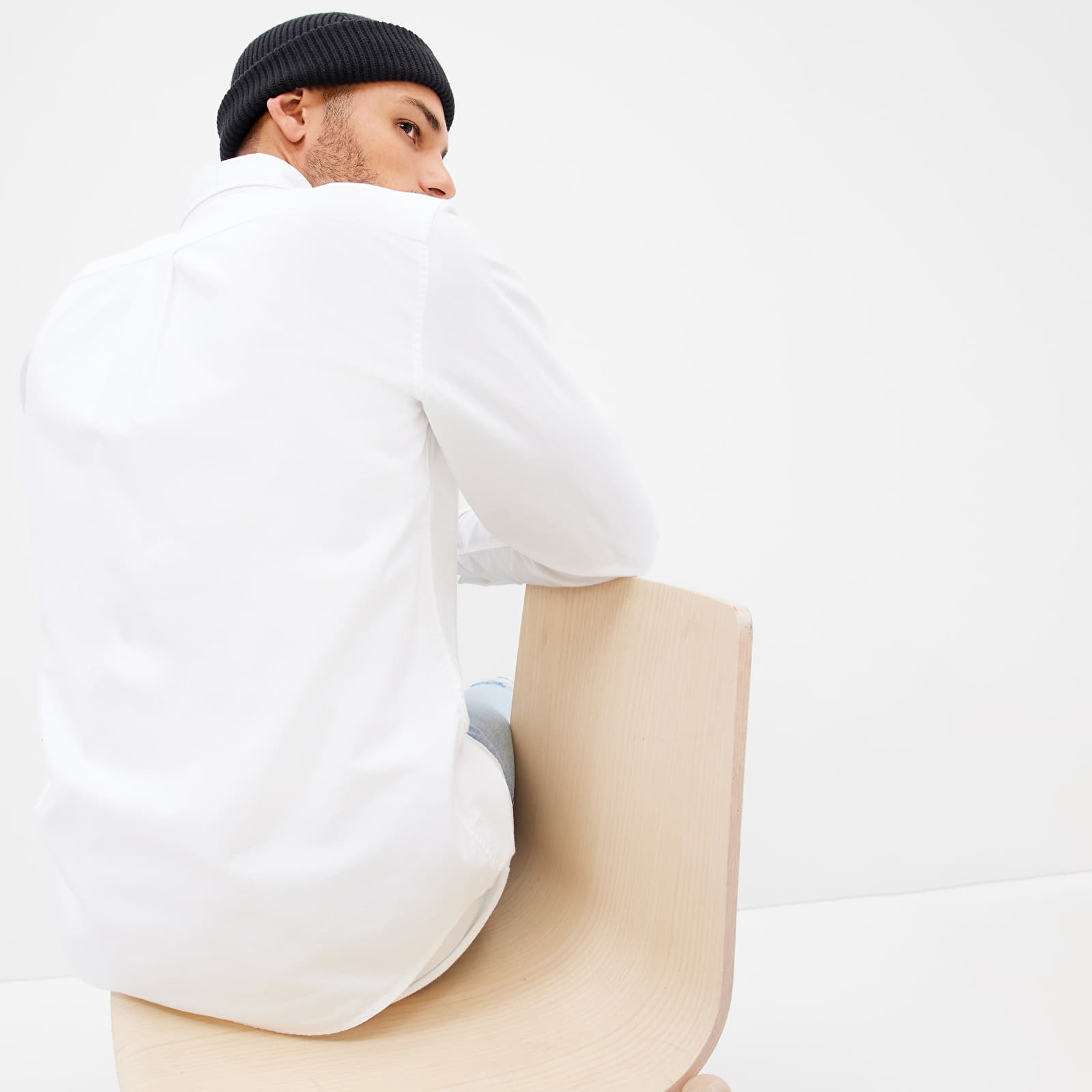 Overhemden GAP Stardard Oxford Shirt White