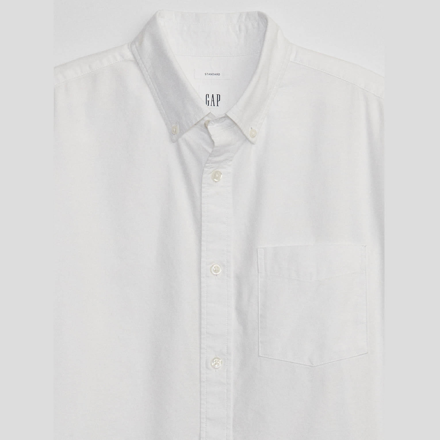 Overhemden GAP Stardard Oxford Shirt White