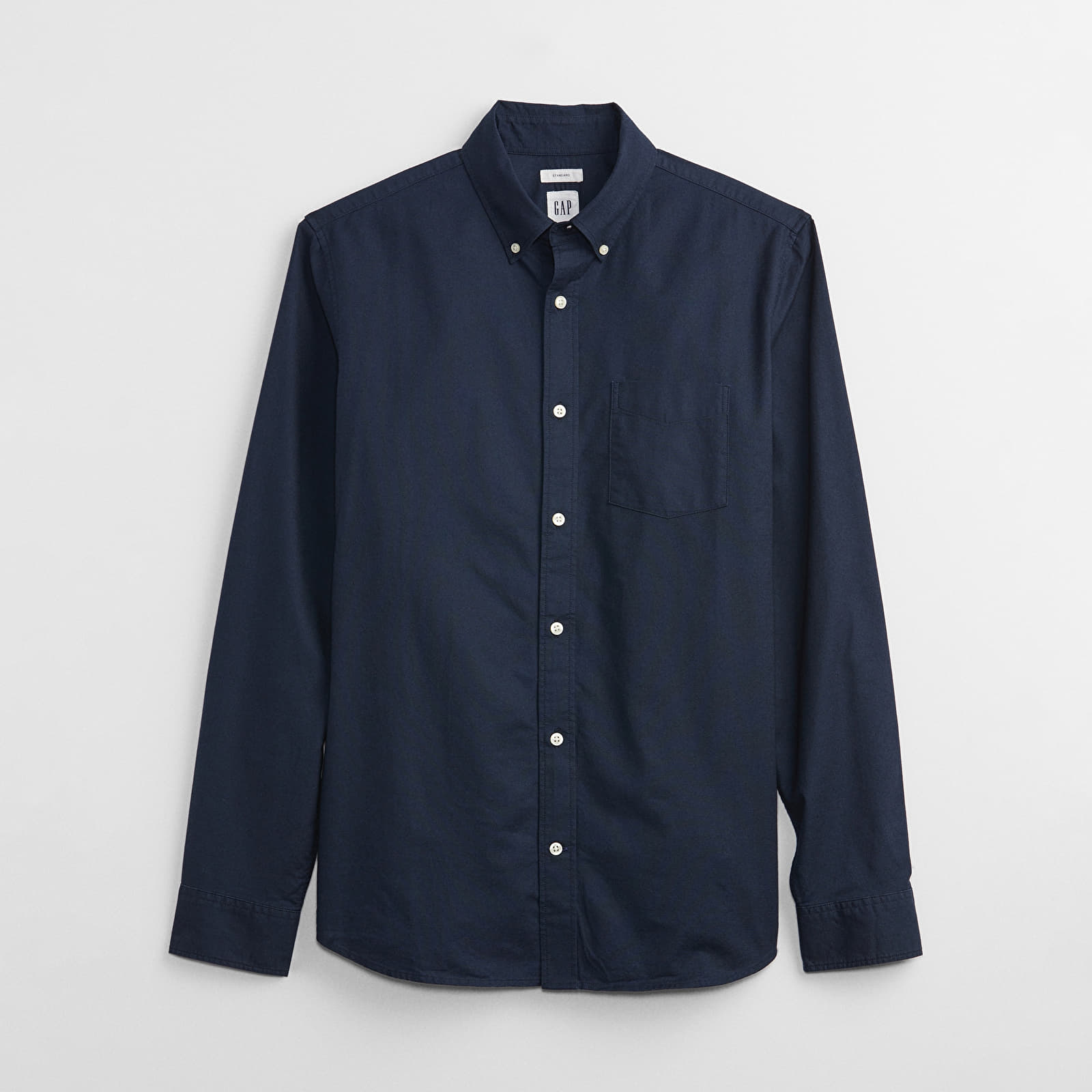 Overhemden GAP Stardard Oxford Shirt Tapestry Navy