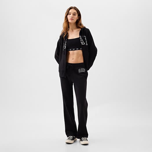 Women s Sweatpants GAP Logo Boot Sweatpants True Black Queens