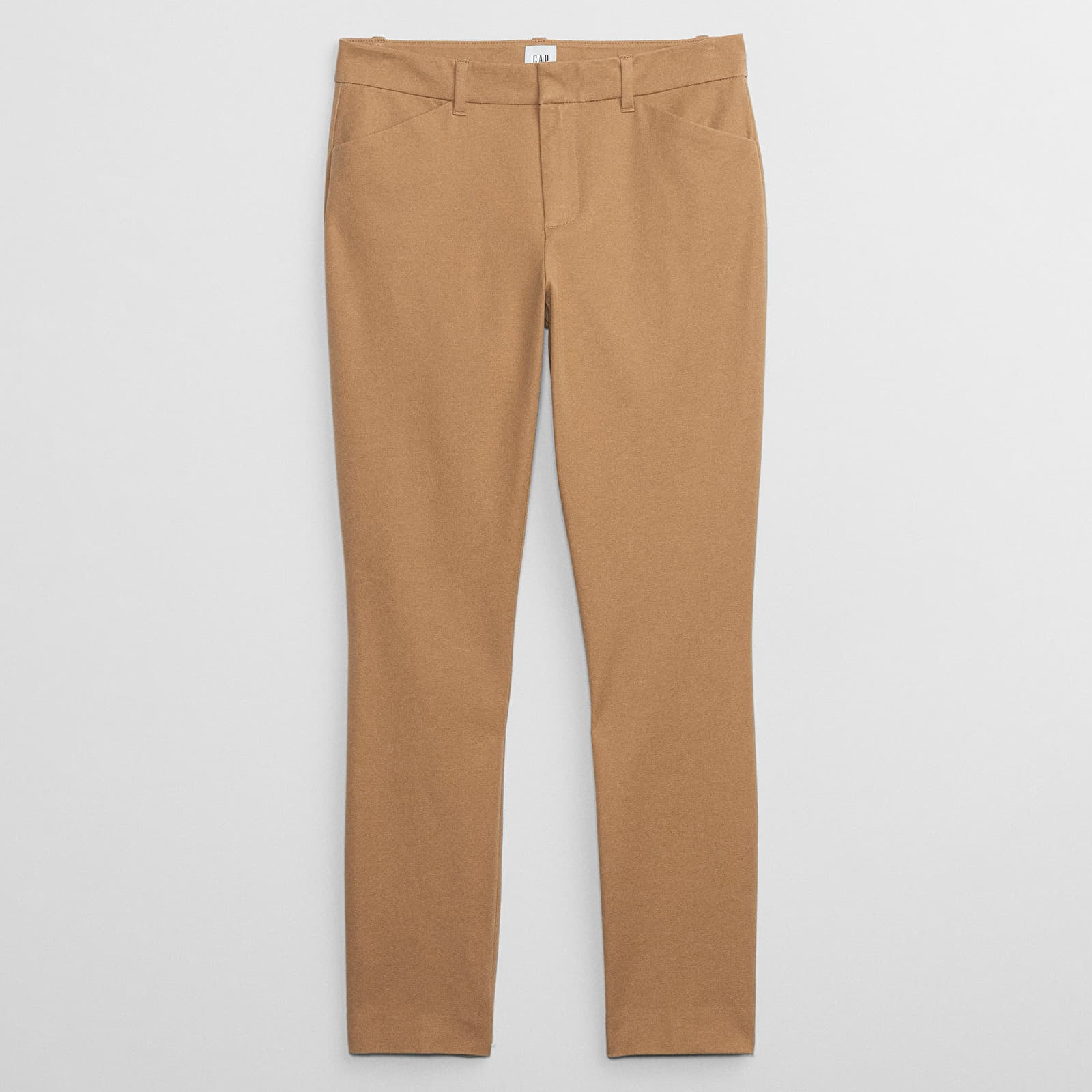 Dámské kalhoty GAP Skinny Ankle Bistrech Pants Camel Hair