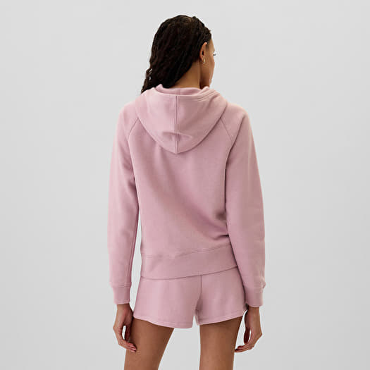 Women's Sweatshirts GAP Logo Fullzip Hoodie Lilas Pink | Queens Women's Sweatshirts GAP Logo Fullzip Hoodie Lilas Pink | Queens