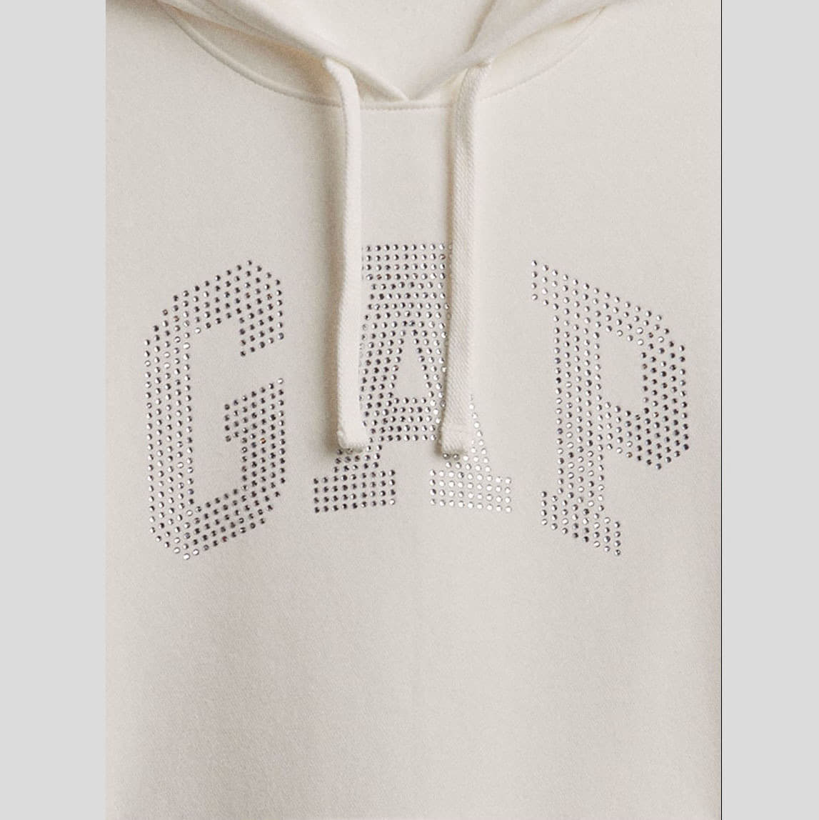 Sweatshirts für Frauen GAP Logo  Pullover Hoodie White Rhinestone