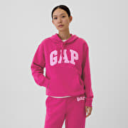 GAP Logo  Pullover Hoodie Bright Beet