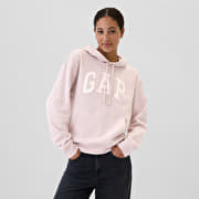 GAP Logo  Pullover Hoodie Dull Rose Satin