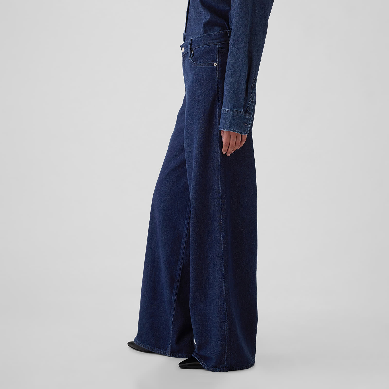 Jeans für Frauen GAP Baggy Denim Pants Rinsed
