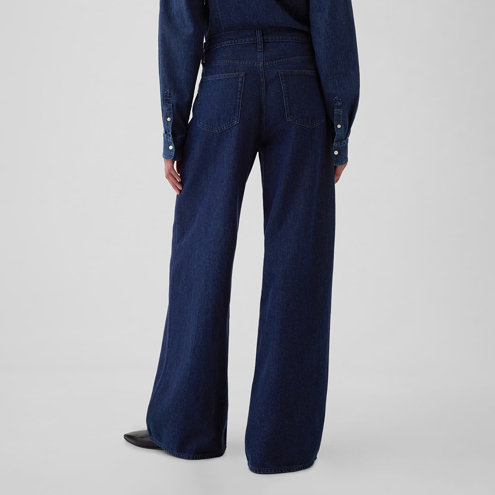 Jeans für Frauen GAP Baggy Denim Pants Rinsed