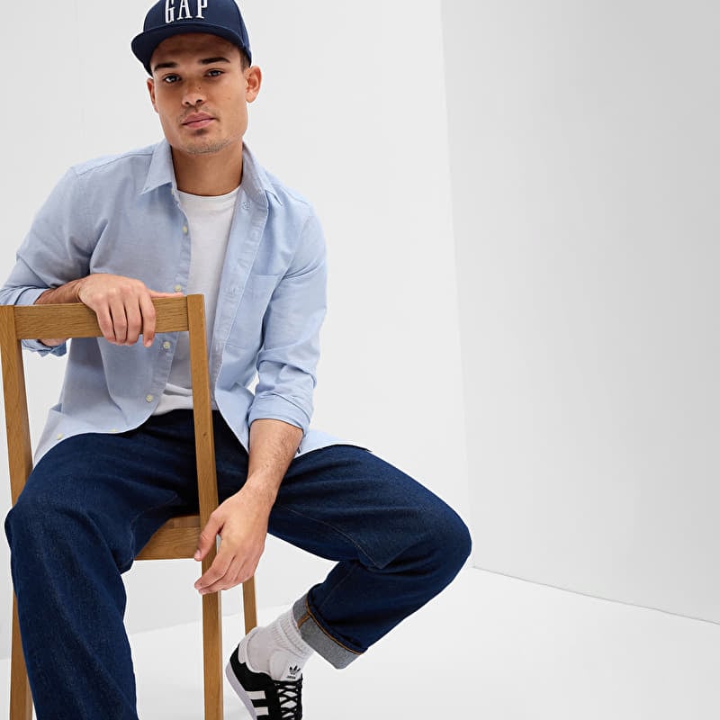 GAP Stardard Oxford Shirt Blue Opal
