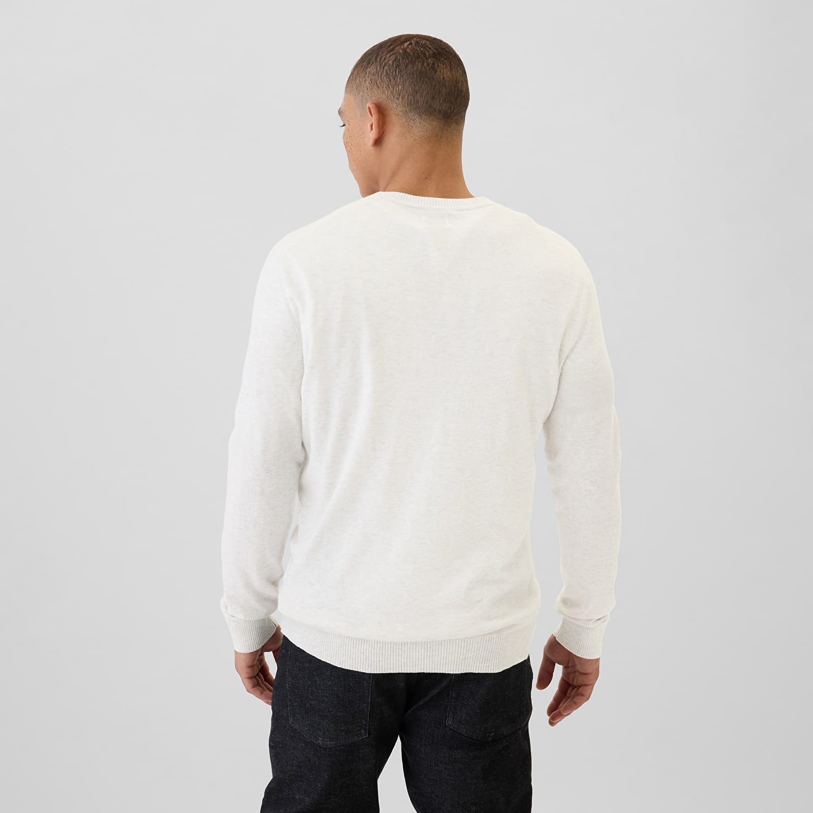 Ανδρικά πουλόβερ GAP Core Cotton Crew Cream