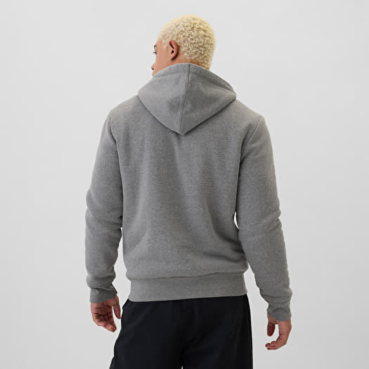 Heren sweatshirts GAP Logo Fullzip Sherpa Hoodie Grey Heather Queens