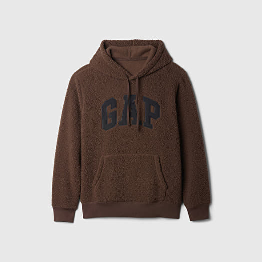 Brown sherpa hoodie online