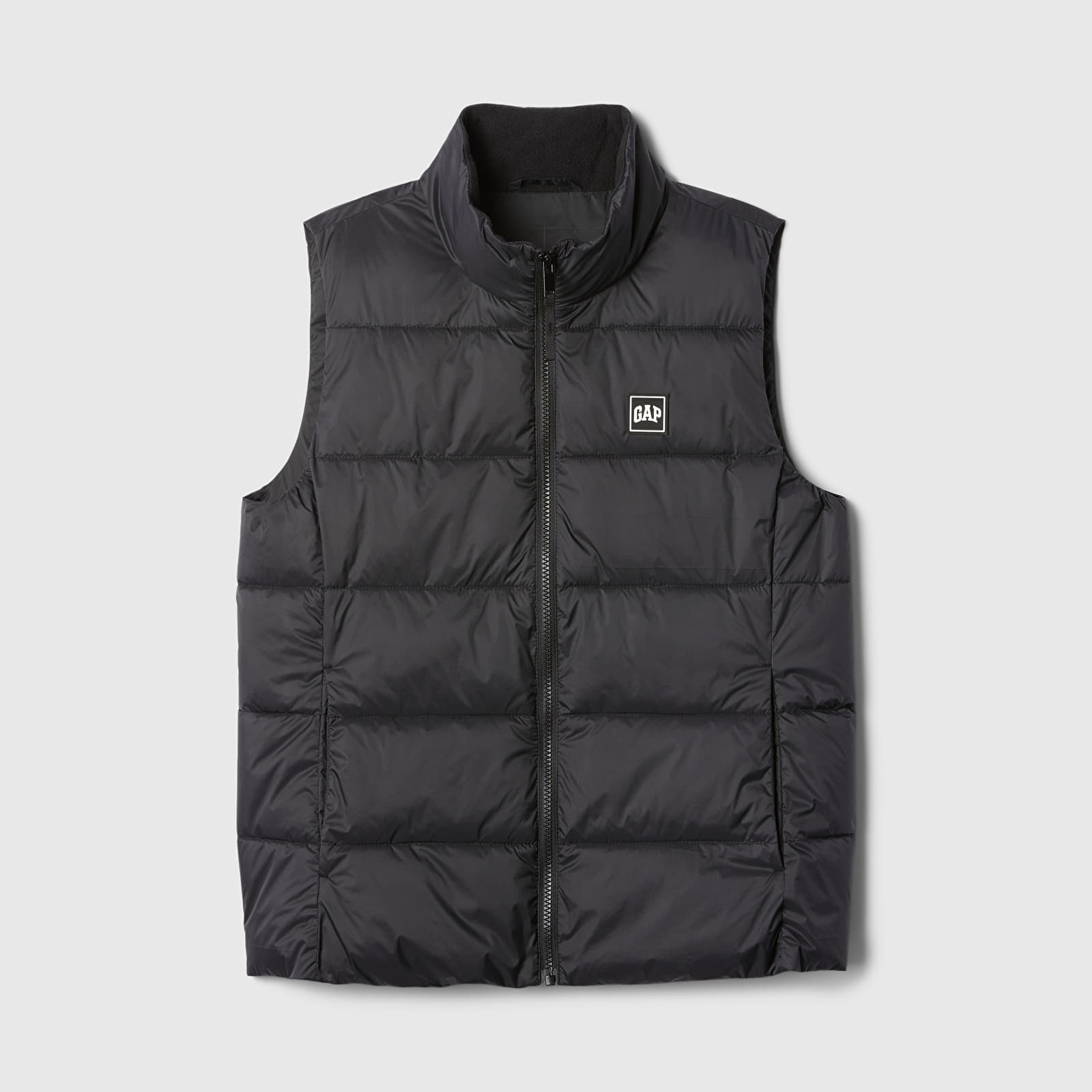 Chalecos de mujer GAP Logo Puffer Vest Black