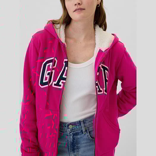 GAP Logo Sherpa Fullzip Hoodie