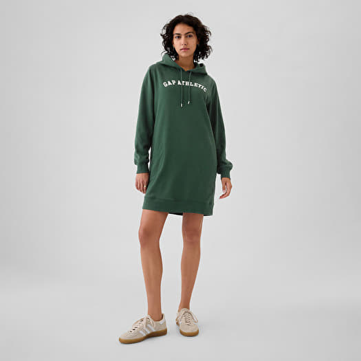 GAP Logo Hoodie Dress Essex Green