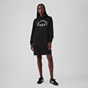 GAP Logo Hoodie Dress True Black