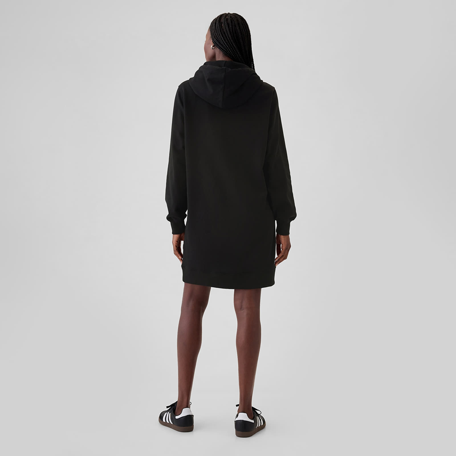 Robes GAP Logo Hoodie Dress True Black
