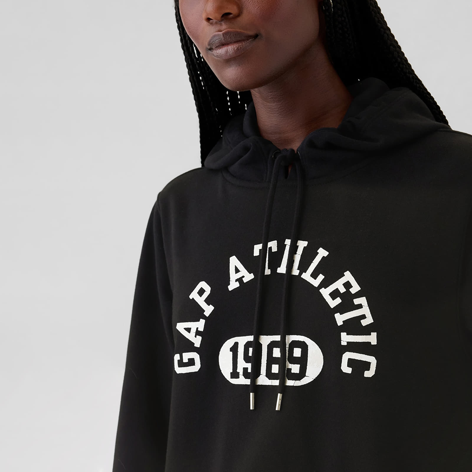 Robes GAP Logo Hoodie Dress True Black