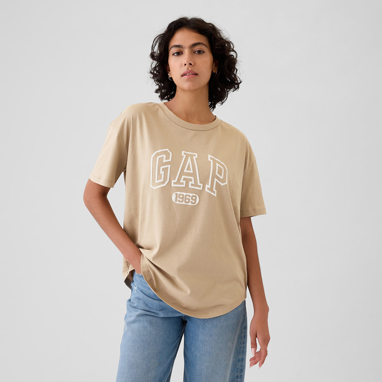 Tricou GAP Shortsleeve Logo Tee Khaki