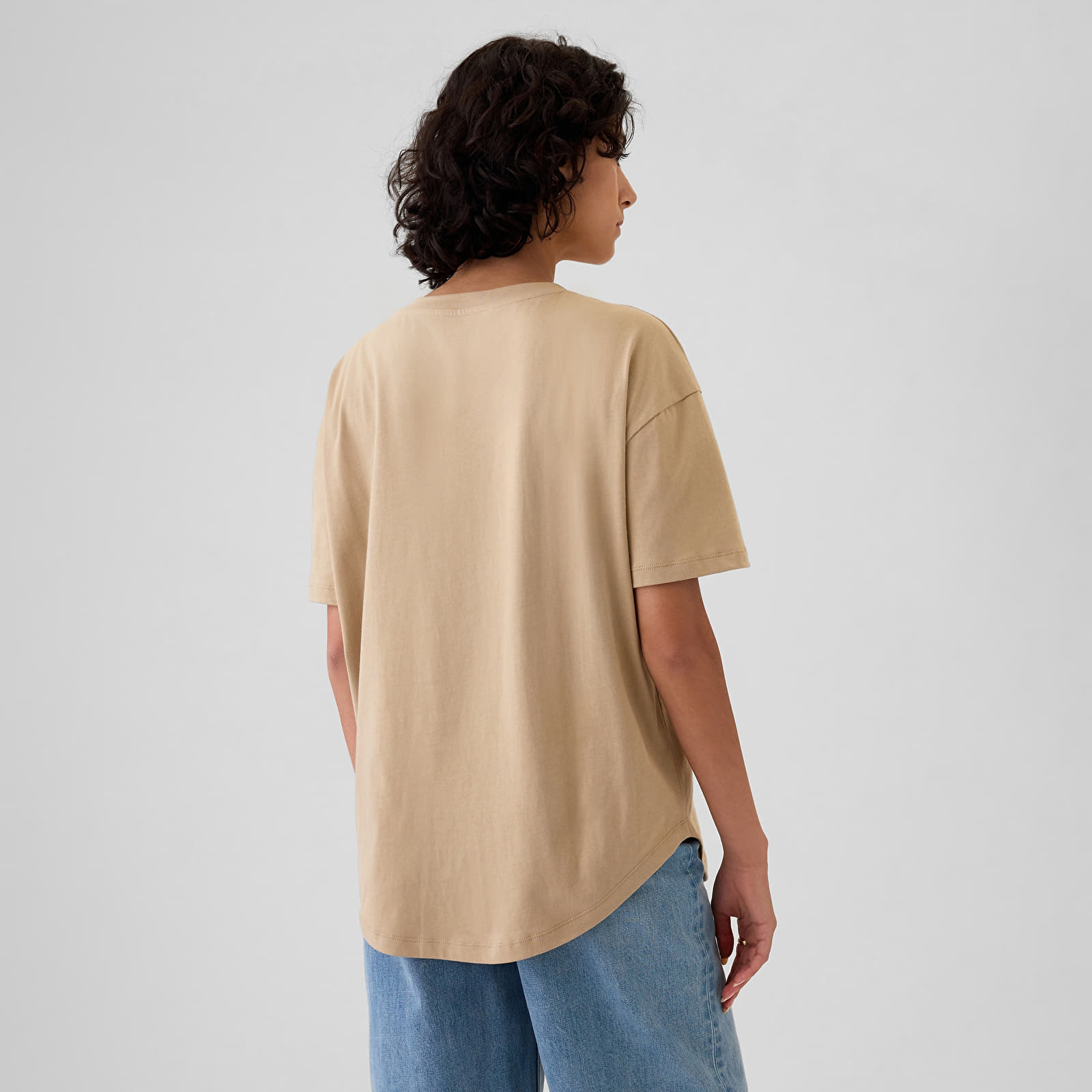 Women's T-shirts GAP Shortsleeve Logo Tee Khaki