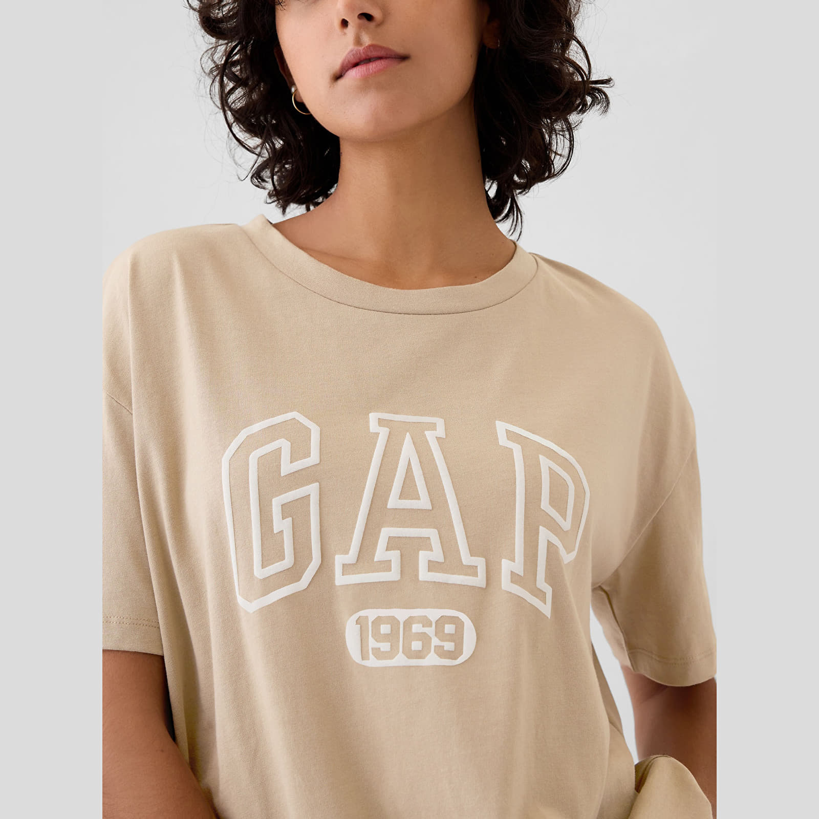 Women's T-shirts GAP Shortsleeve Logo Tee Khaki