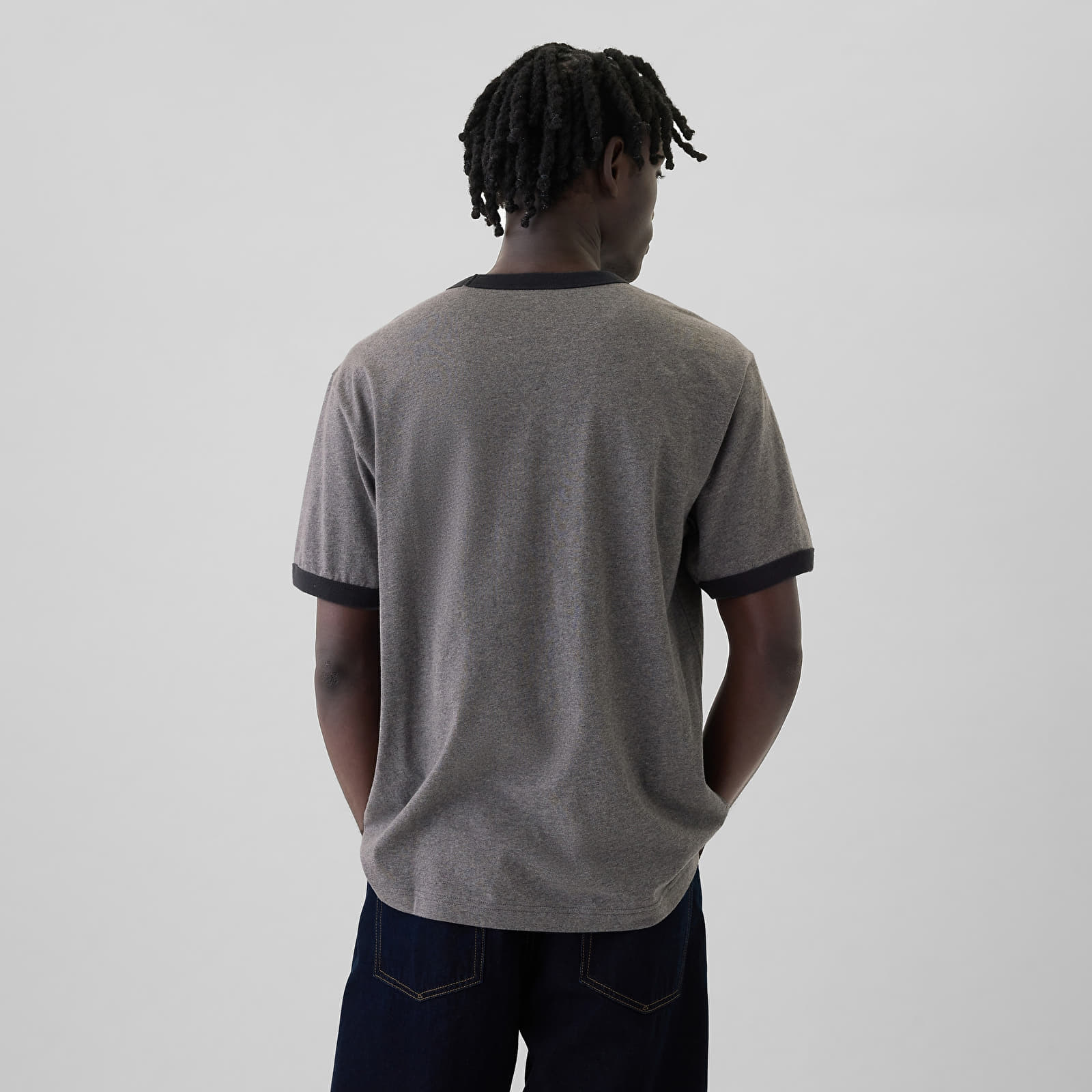 Moške majice GAP Logo Tee Moonless Night