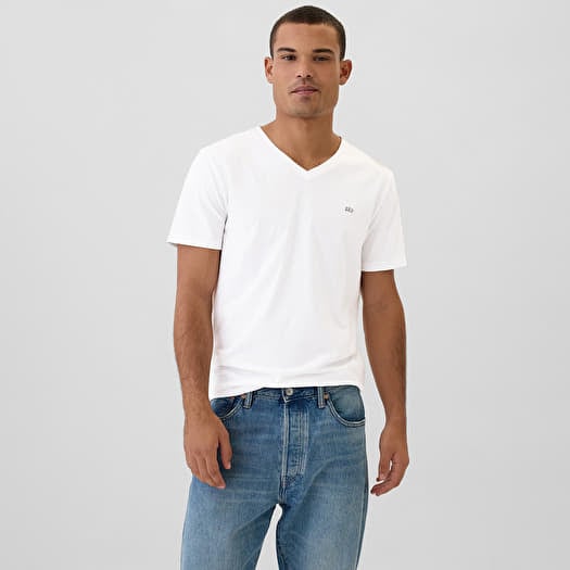 Φανελάκι GAP Micro Logo Vneck Tee White Global