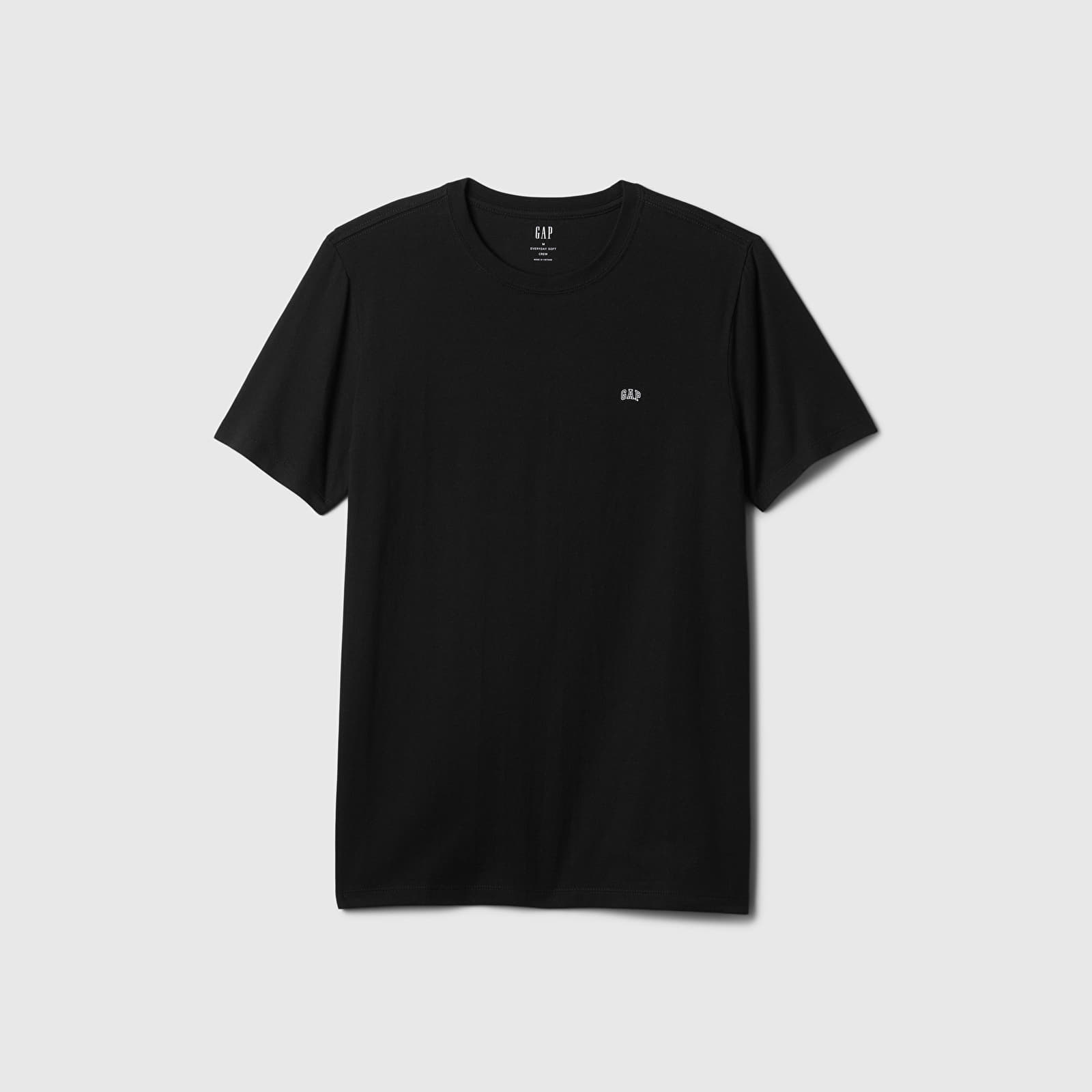 Herren-T-Shirts GAP Micro Logo Crew True Black