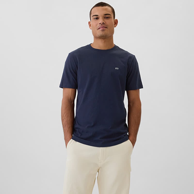 Póló GAP Micro Logo Crew Tapestry Navy