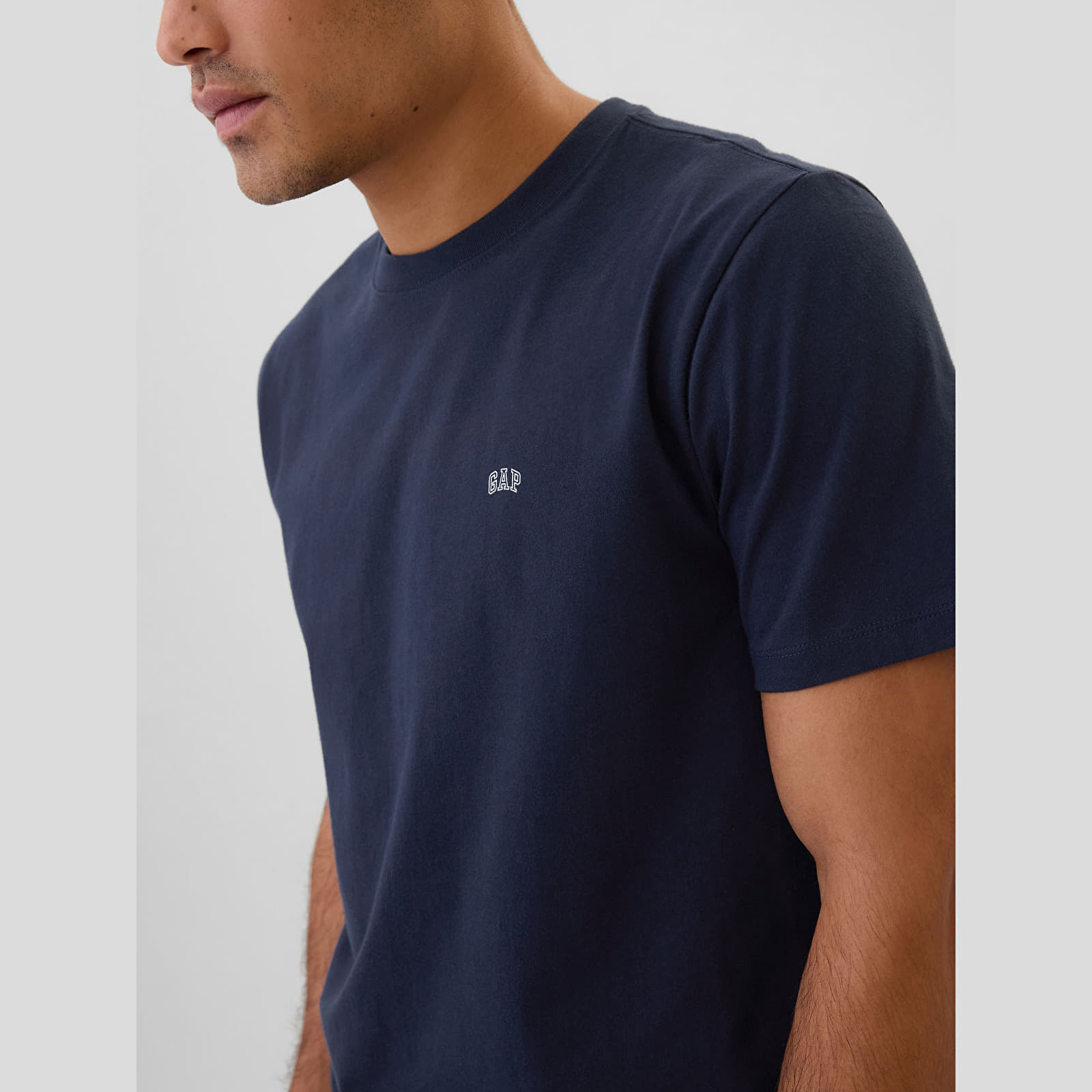 Heren T-shirts GAP Micro Logo Crew Tapestry Navy