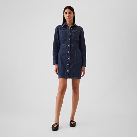 GAP Denim Dress Dark Wash Indigo