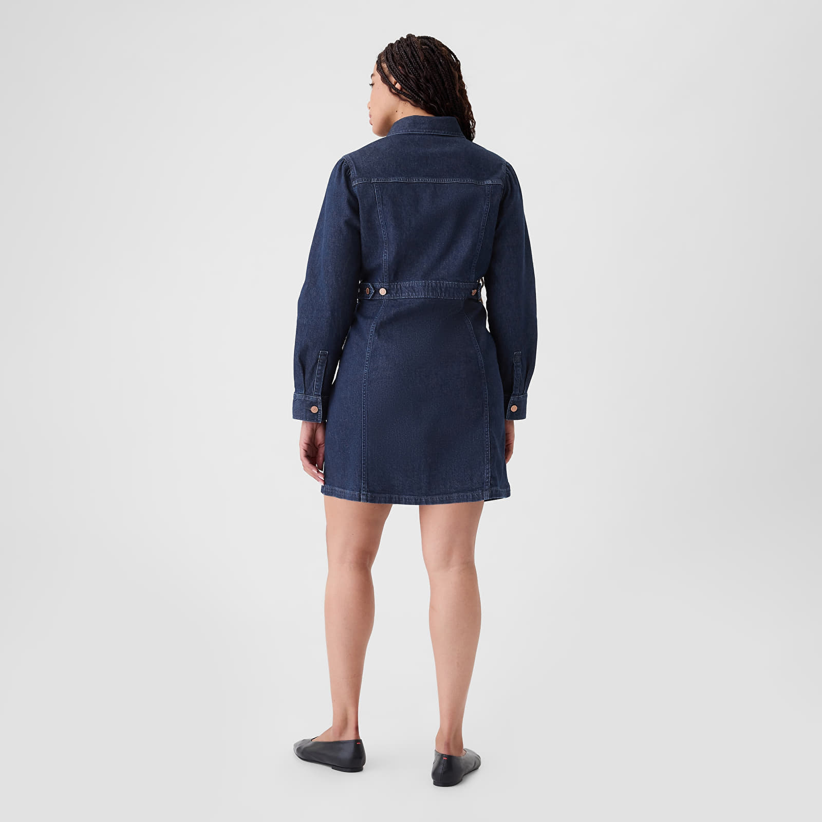 Vestido GAP Denim Dress Dark Wash Indigo