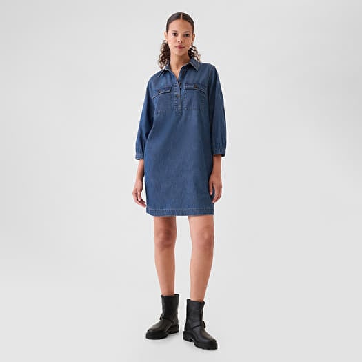 GAP Denim Dress Dark Wash Indigo