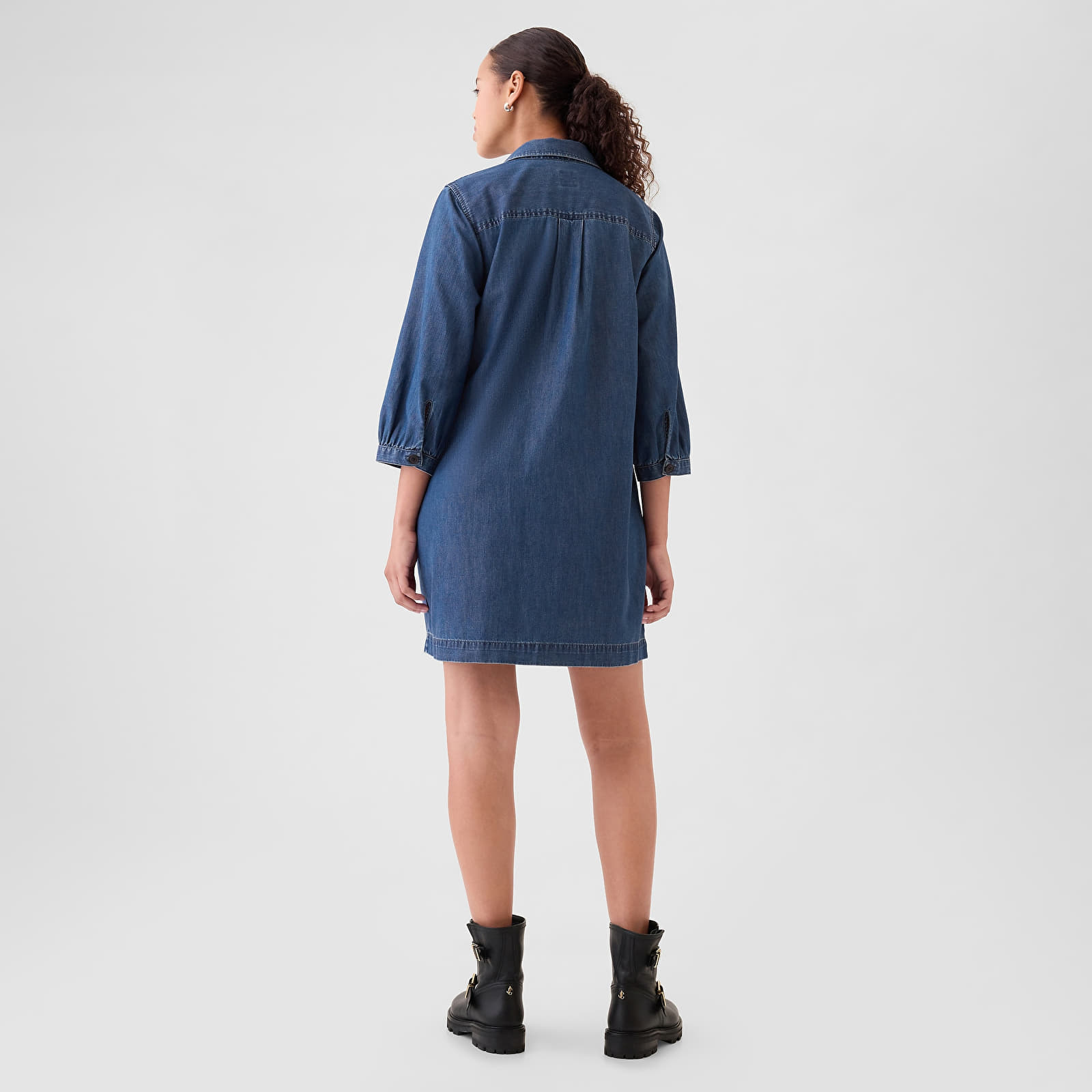 Dresses GAP Denim Dress Dark Wash Indigo